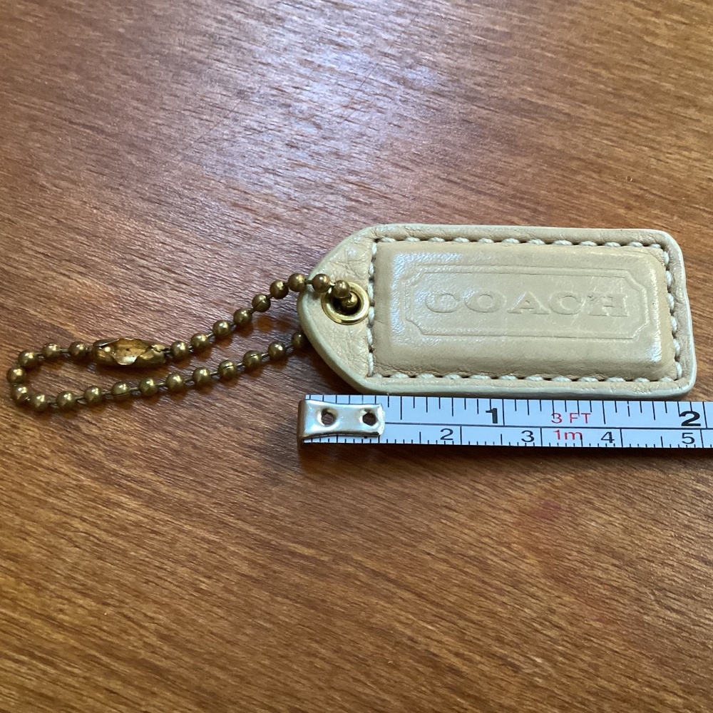 Coach Bag Tag Hang Tag Leather